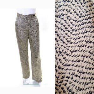 Ellejay Women's Button Closure Flat Front Straight Leg Dress Pant Gold Size 6